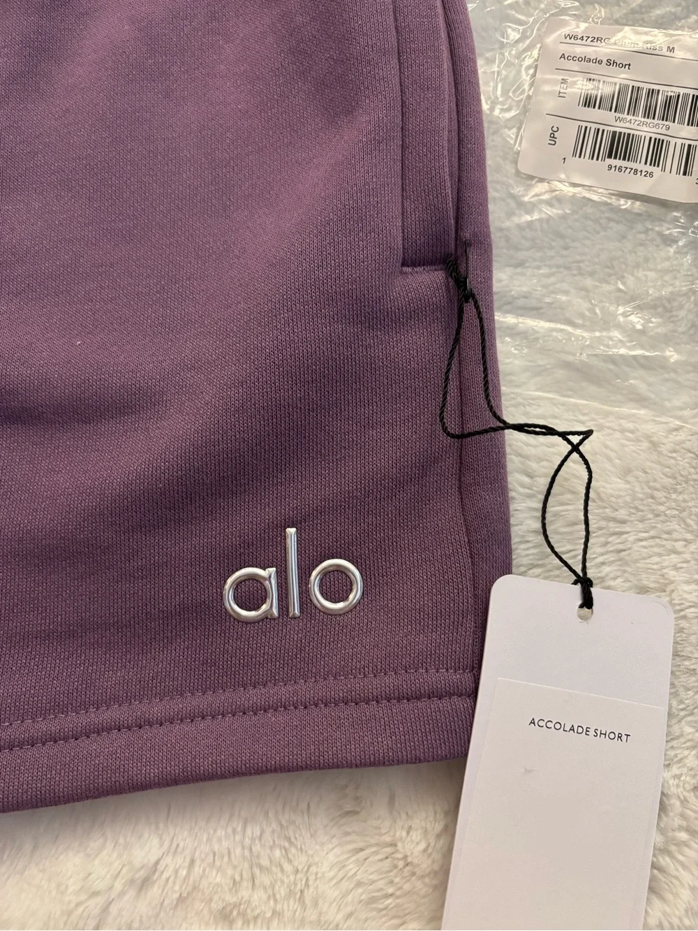 Alo Accolade Shorts Plum Kiss size medium NWT